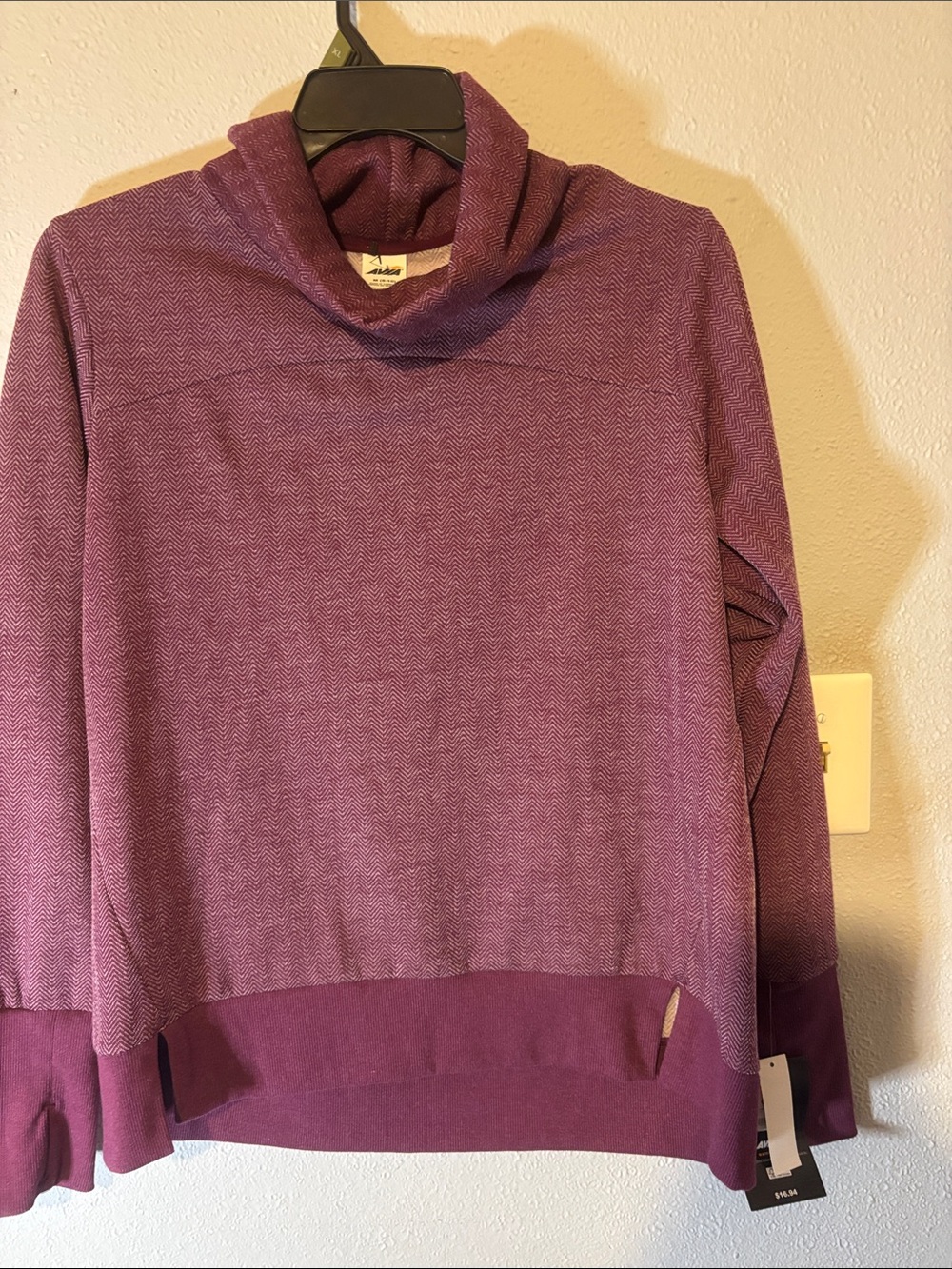 Avia Plum Cowl Neck Sweater